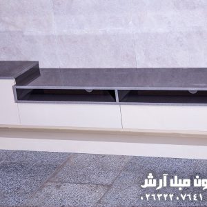 میز تلویزیون سفید مدل کنسولی